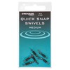Drennan Quick Snap Swivels Pack Of 6 For Fishing: 12