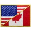 USA American United State Canada Flag Patch Embroidered Applique Iron