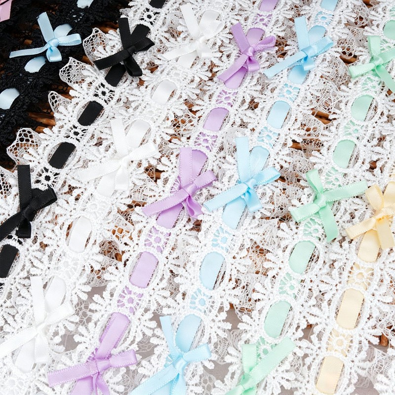 SEWVIVD 1.5 Inch Wide 3 Yards Pleated Ruffle Lace Trim