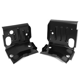 KUAFU Cab Floor Pan Support Mounts Compatible with 1980-1998 Ford F100 F150 F250 F350 Super Duty Pickup Bronco Heavy Dury Steel 2PCS