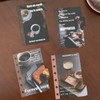 Divider Cards, A7, 4 Stacks, Index Sheet, Coffee Pattern, pp,