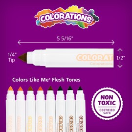 Colorations Colors Like Me Markers, 8 Colors 12 Sets