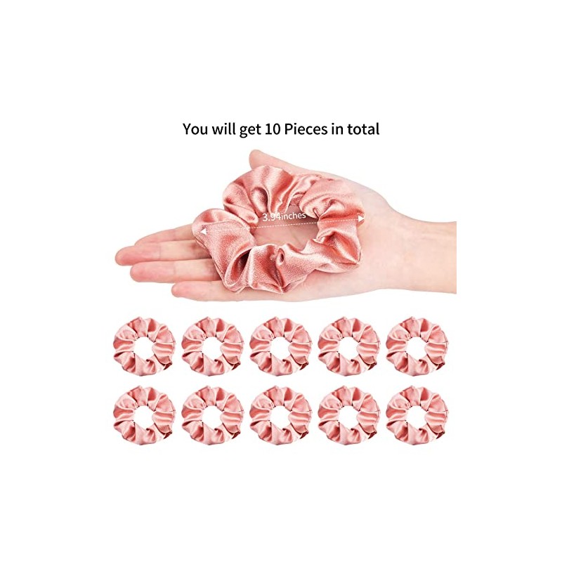 Scrunchies de seda satinada para dama de honor para el