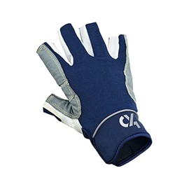 crazy4sailing Unisex Racing Sailing Gloves, 5 Finger-Free, Colour: Navy Blue, Size: XL