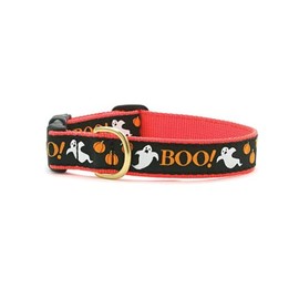 Up Country Boo Dog Collar (Small (9-15”); Wide 1”)