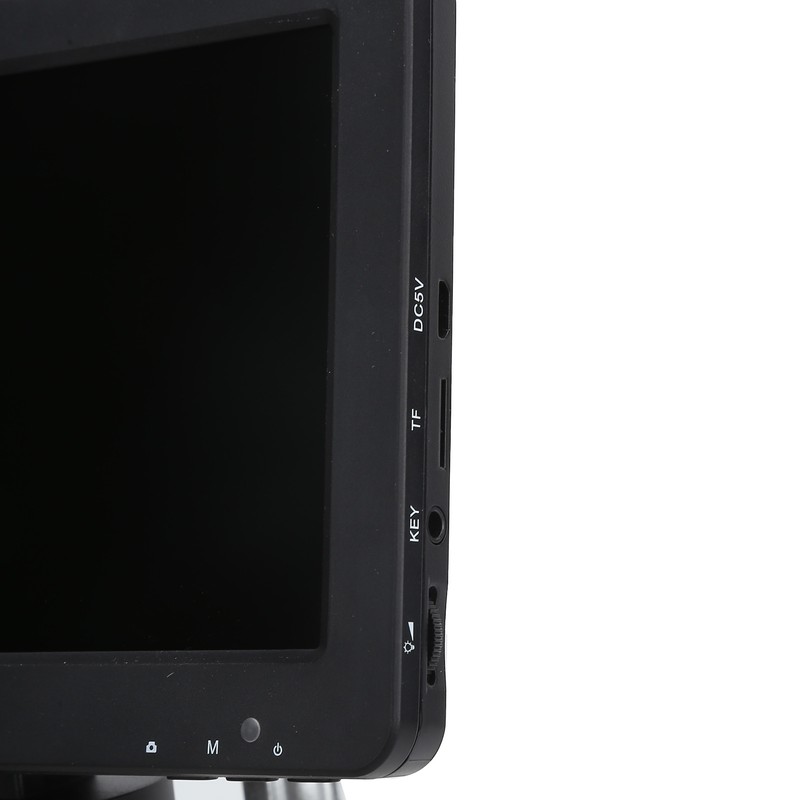 DM9 Digital Microscope 7‑Inch Screen 8 LED Lights Adjustable Brightness