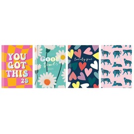 Fun Hub 2023 Diary Pocket Week to View Fashion soft padded hardback Holographic Foil (Pattern 2)