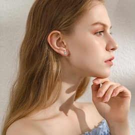 LeFeirr Disposable Ear Piercing Kit Painless Ear Piercing Gun Tool with Ear Studs, 2 Pack