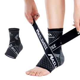 Ankle Supporter, Fixed Band Compression/Soft Fabric; For Foot/Sports, Achilles Tendon Supporter, Antibacterial, Odor Resistant, Breathable, Elastic, Heel & Heel Support, Running, Commuting, Standing Work, Everyday Use, Unisex (Black, S)