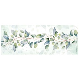 nikima Schönes für Kinder Stiftebecher Eukalypten grün - Stifteköcher Stiftehalter schreibtischorganizer Schreibtisch Büro Stifte Organizer Metall Einschulung Floral
