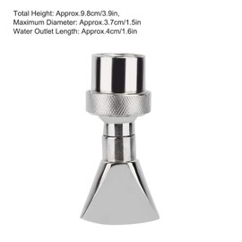 Fdit Fountain Nozzle, Fan Shaped Water Fountain Nozzle Spray Pond Sprinkler Stainless Steel Fountain Pond Water Nozzle for Garden Pond Amusement Park