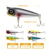 Aosethefrt Topwater Fishing Popper Lure Floating Fishing Lures Bass Fishing