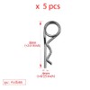 Double Ring R-Clip Pins R Shaped Spring Cotter Pin Zinc-Plating