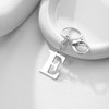 JQWL Initial Letter A-Z Keychain, Silver Metal Alphabet Charm, Decorative