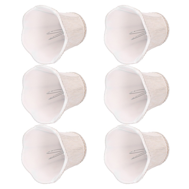 6Pcs European Style Lampshade Cloth Lamp Shade Chandelier Wall Light