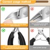Toenail Clippers for Thick Toenails 6Pcs, Long Handle Nail Clippers