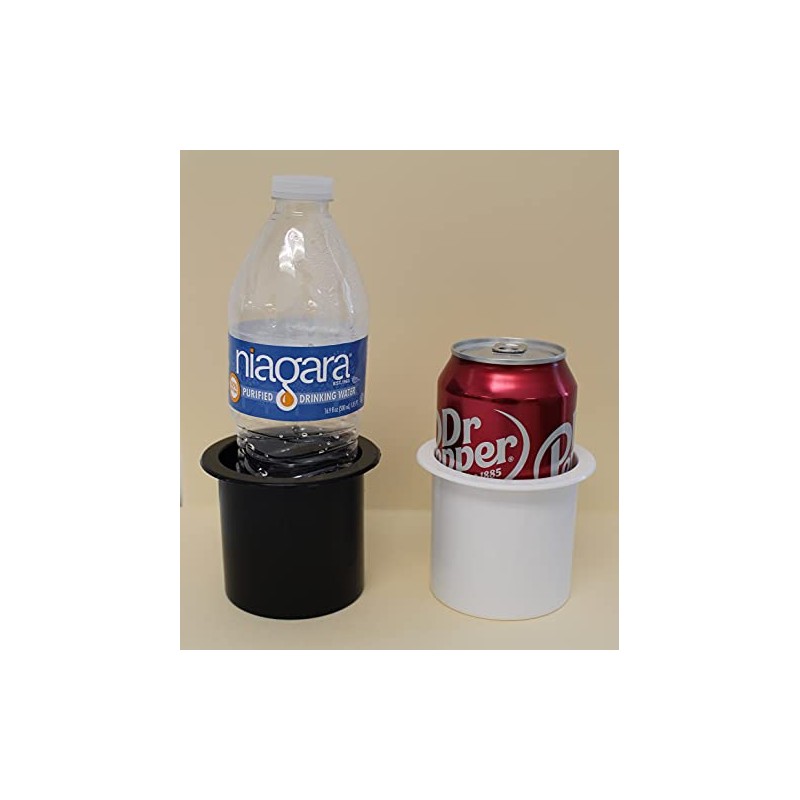 Plastic Small 2 7/8 inch Black Drop in Beverage Drink