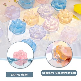 4 Cat Paw Squishies Soft Squishy Toy Stress Relieving Toy