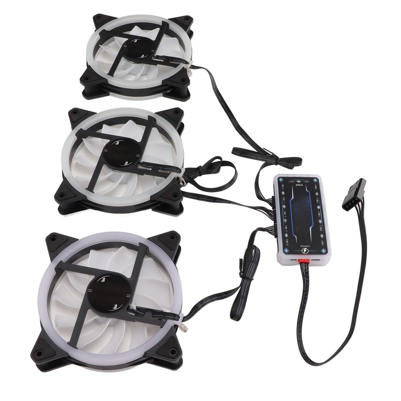 CPU Fan 11 Blades RGB Colorful Enhanced Frame Design Shockproof