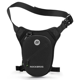 ROCKBROS Leg Bag, Waist Bag, For Motorcycles, Shoulder Bag, Leg Pouch, Lightweight, Nylon, Waterproof, Night Reflective, Wear-Resistant, Multifunctional, Adjustable Size, Hip Bag, Unisex, Bicycle,