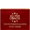 Crown Awards All Star Coach Rosewood Humidor Gift, Customize with