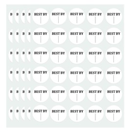 600 Pieces Expiration Date Food Stickers, 1" Circle Dot Small Blank Food Date Labels for Food Containers Storage Freezer Restaurant FoodSaver Food Service Prep Best by Labels