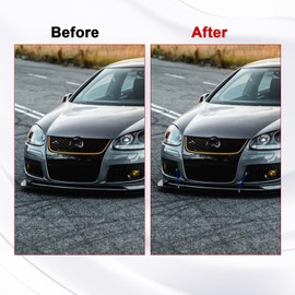 x xotic tech 2pc Adjustable 8"-11" Front Bumper Lip Splitter Diffuser Strut Rod Tie Bars Compatible with Most Vehicles [Blue]