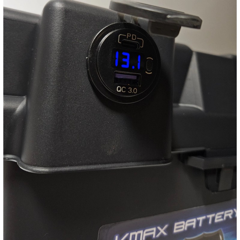 VMAX TANKS 12V Smart Battery Box GROUP 24 for Newport