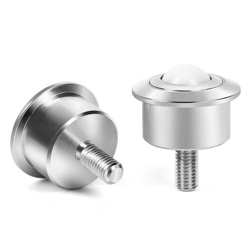 Roller Ball Transfer Bearing Casters - 1 Inch Diameter, M12