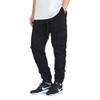 AIRNINE Men's Premium Twill Drop Crotch Jogger Pants S-5XL (Black