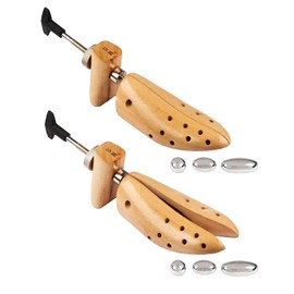 FootFitter Set of 2 Heavy Duty Premium Professional 2-Way Shoe Stretcher, Stretches Length & Width, Loosen Tight Shoes - Men's M (9-11)