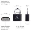 Rhino Lock Secure Lock - Black 4 Digit Combination Padlock