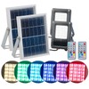 Luminea Solar Floodlight: Set of 2 Solar LED Floodlights for