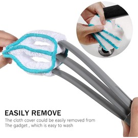 Blind Duster, Window Cleaner Duster Brush with 5 Microfiber Sleeves, Cleaning Tools for Vertical Blinds Air Conditioner Dust Ceiling Fans Dust Collector