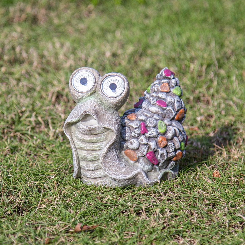 RKGOMDMU Snail with Light Up Eyes for Outdoors - Solar