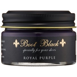 Boot Black Shoe Cream, for Smooth Leather - 55g Emulsified Wax (Royal Purple)