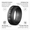 Knot Theory Forest Silicone Ring for Men - Dark Silver
