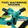 Rotating Garden Sprinkler with Adjustable Arms and Weighted Base