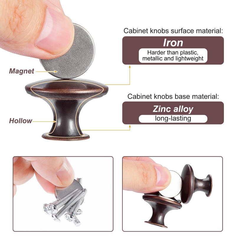 TsunNee 24pcs Vintage Style Chic Drawer Knobs Antique Kitchen Cabinet