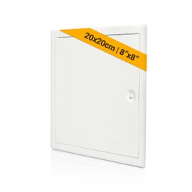 Proxinova Metal Access Panel 200x200 mm for Outdoor and Indoor, Steel Access Panel for Inspection Hatch, Fuse Box Cover Cabinet, Wall and Ceiling, Conceals Wires, Meters, Pipes, Fits Flush to Surfaces