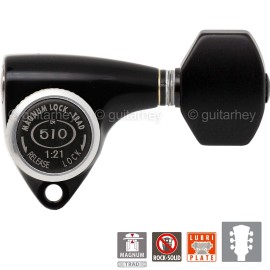 GOTOH NEW Gotoh SGV510Z-B07 MGT L3+R3 LOCKING Tuners Set 21:1 Gear Ratio 3x3 - BLACK