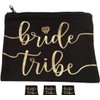 3pc Bride Tribe Makeup Bags - Bridesmaid Favor for Bachelorette