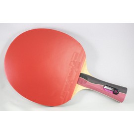 Butterfly Nakama S-5 Table Tennis Racket – ITTF Approved Ping Pong Paddle – Carbon Ping Pong Paddle – Table Tennis Rubber and Thick Sponge Layer Ping Pong Racket – 2 Ping Pong Balls Included