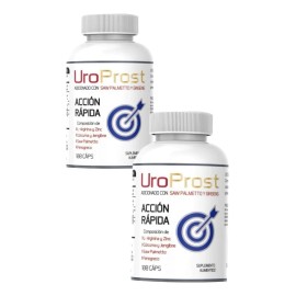 2 Pack Uroprost Suplemento Alimenticio Próstata 100 Caps Sabor Sin Sabor