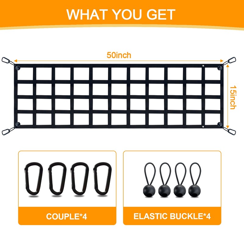 Tailgate Net for Most Mid Size Truck - Cargo Net