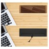 DOJA Barcelona 2 cable entry for desk, black, rectangular cable
