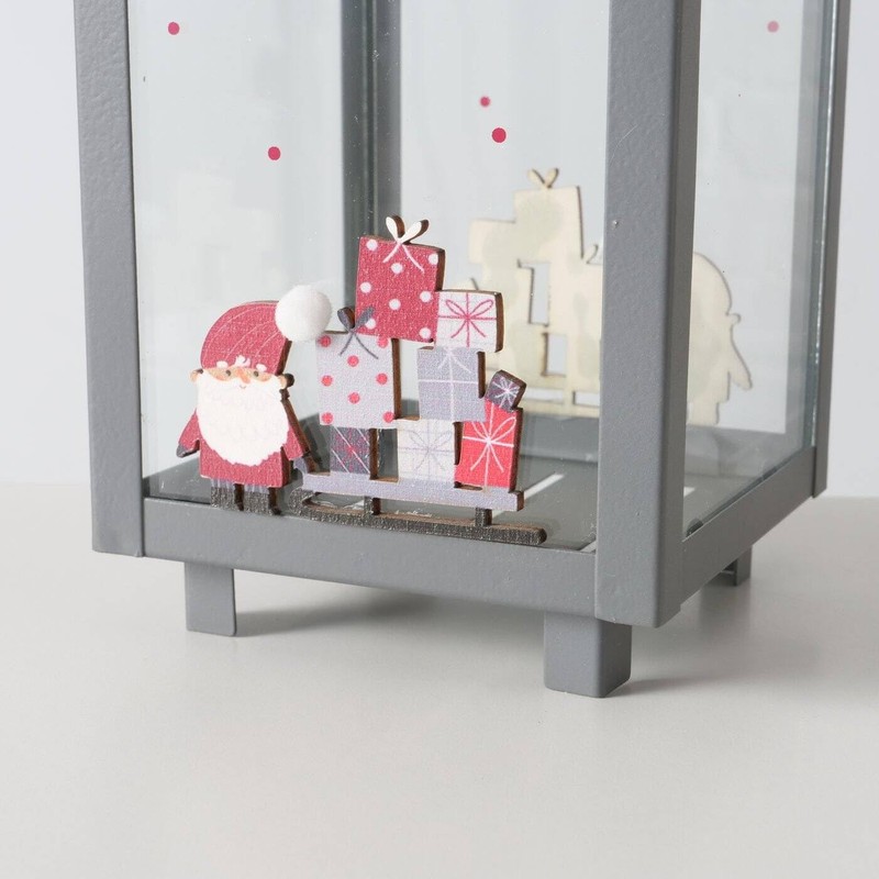 Boltze Home Monti Christmas Lantern 23 cm Pattern Model 2