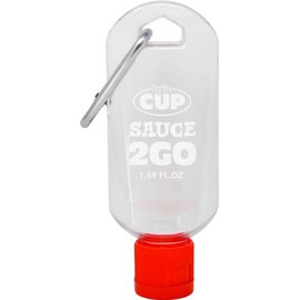 By The Cup Sauce 2 Go Keychains 1.69 Fluid Ounce and 1 Fluid Ounce Empty Mini Sauce Bottles (Sauce Not Included)