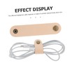 LABRIMP 5Pcs Practical Cord Straps for Charging Cords Faux Leather