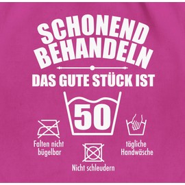 Shirtracer - Gym Bag Backpack - 50th Birthday - Treat Gentle 50, 01 Fuchsia